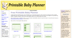 Desktop Screenshot of printablebabyplanner.com