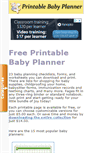 Mobile Screenshot of printablebabyplanner.com